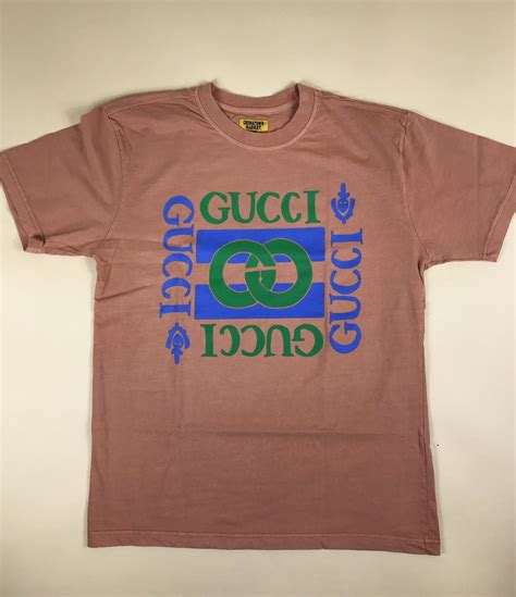 fake gucci t shirt pink|bootleg gucci shirt chinatown market.